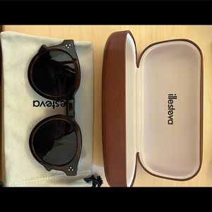Illesteva Dark Brown Leonard II Sunglasses